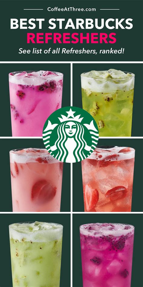 types of refreshers at starbucks.